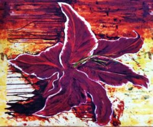 Tiger Lily flower print