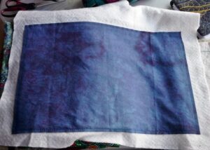 My basic fabric on batting before decoration