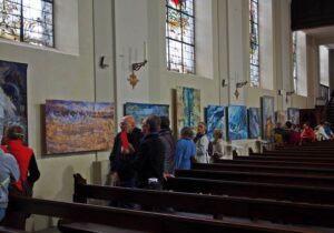 Church showing some quilts