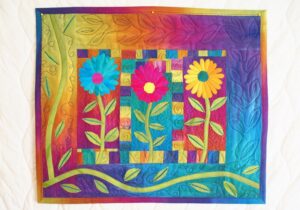 My completed Autumn Mums quilt