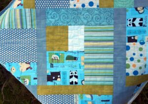 My first baby quilt from scrap