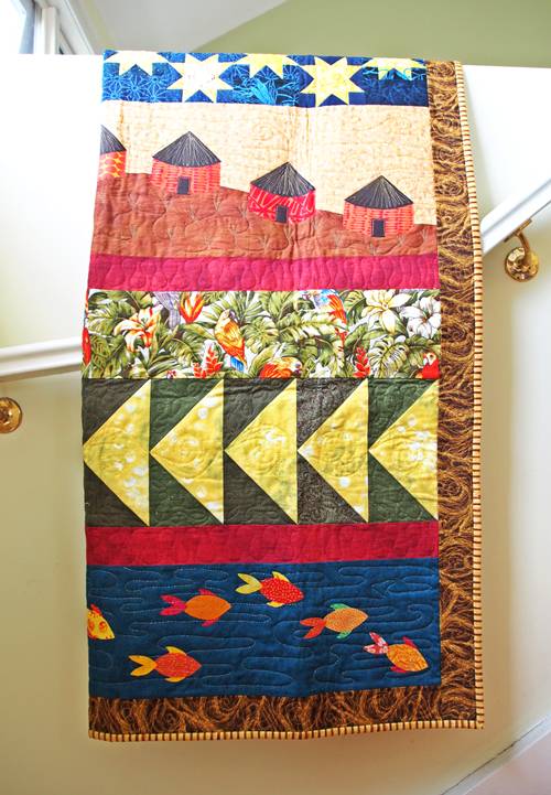 The Village draped over the divider