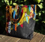 Tote bag in African fabric