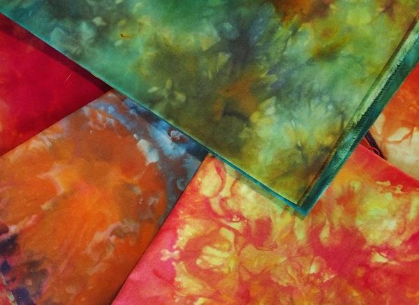 Ice dyeing workshops with Leslie Edwards
