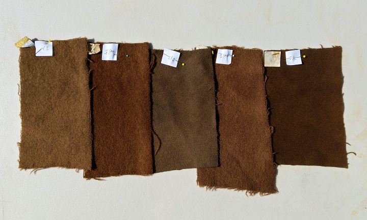 Using an iron mordant